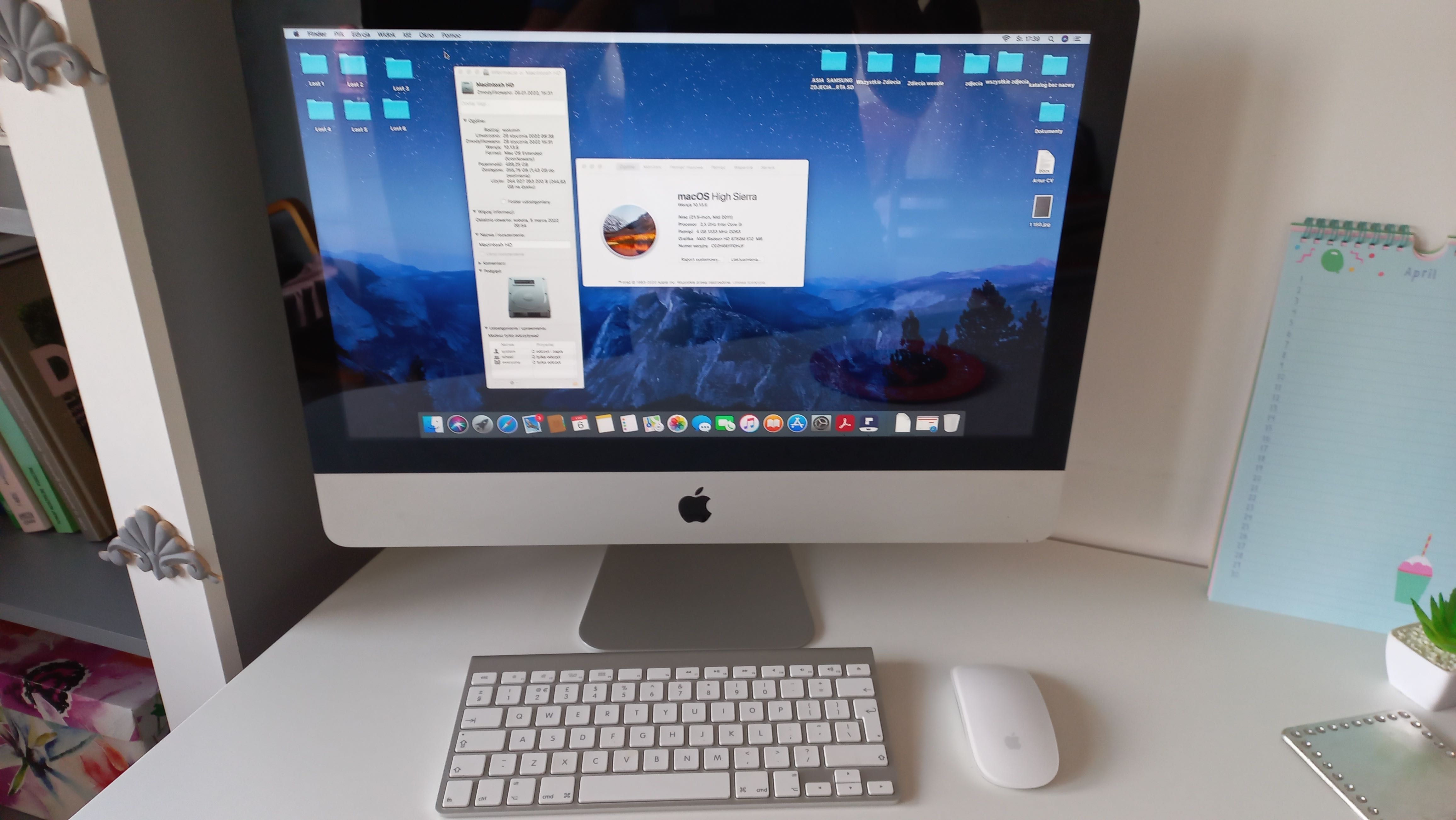 APPLE iMac 21.5 2011 i5 - 2,5 4 GB HD 6759 M