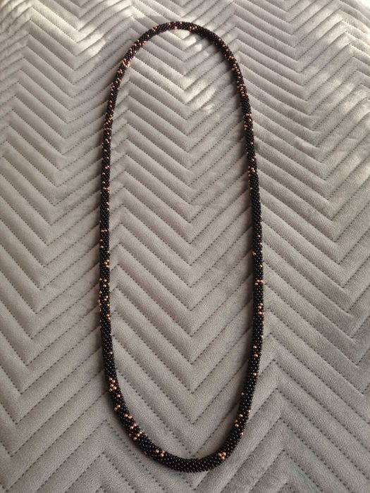 Naszyjnik czarno - złoty Solar