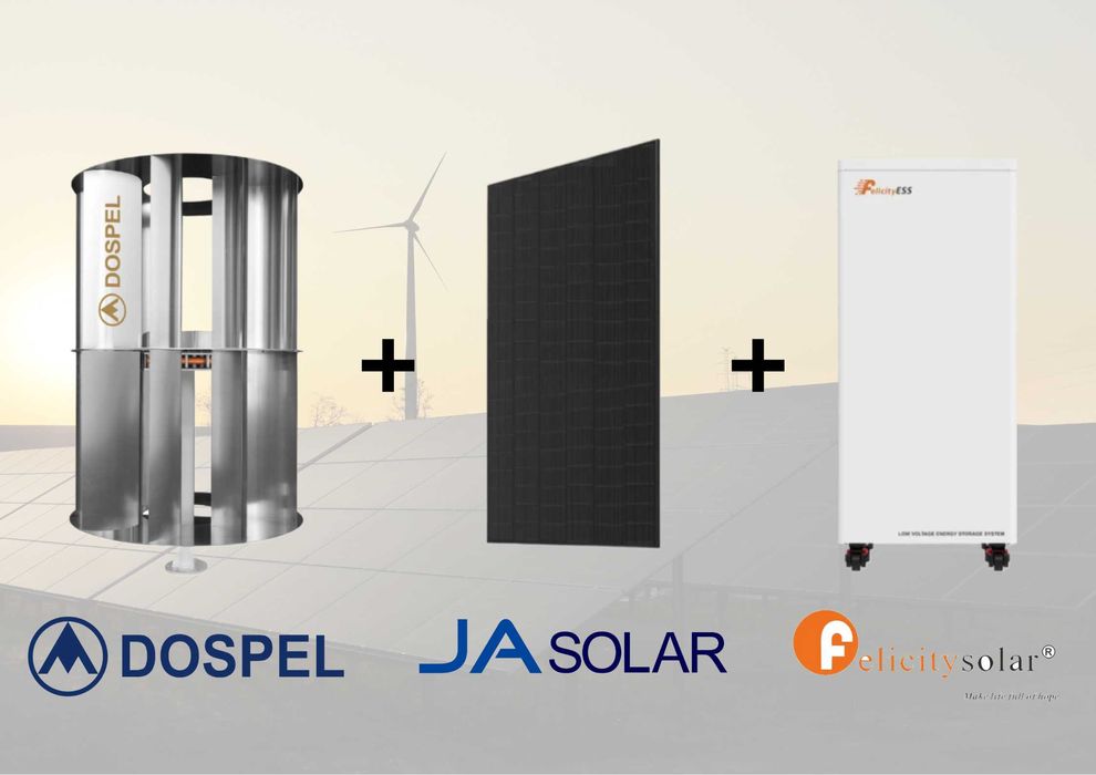Fotowoltaika 6kW+Turbina Wiatrowa 3kW+Mag.Energii 15kWh+MONTAŻ DOTACJA