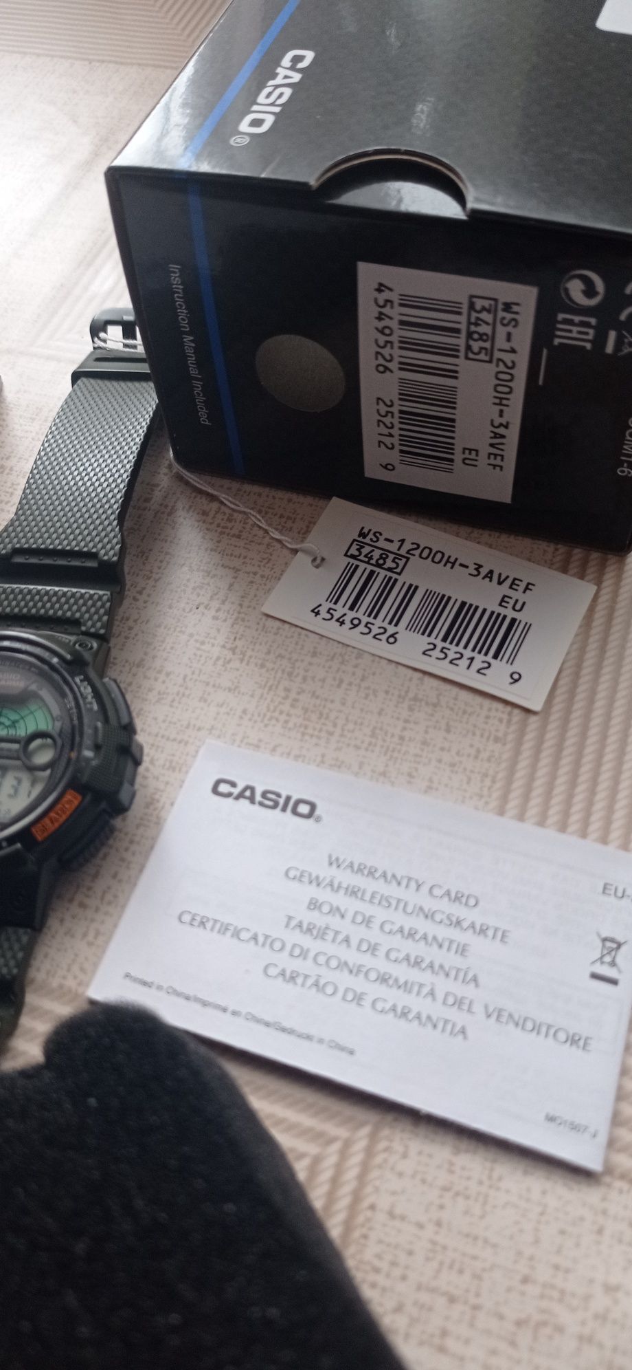 Продам Чоловічий годинник Casio WS-1200H-3AVEF