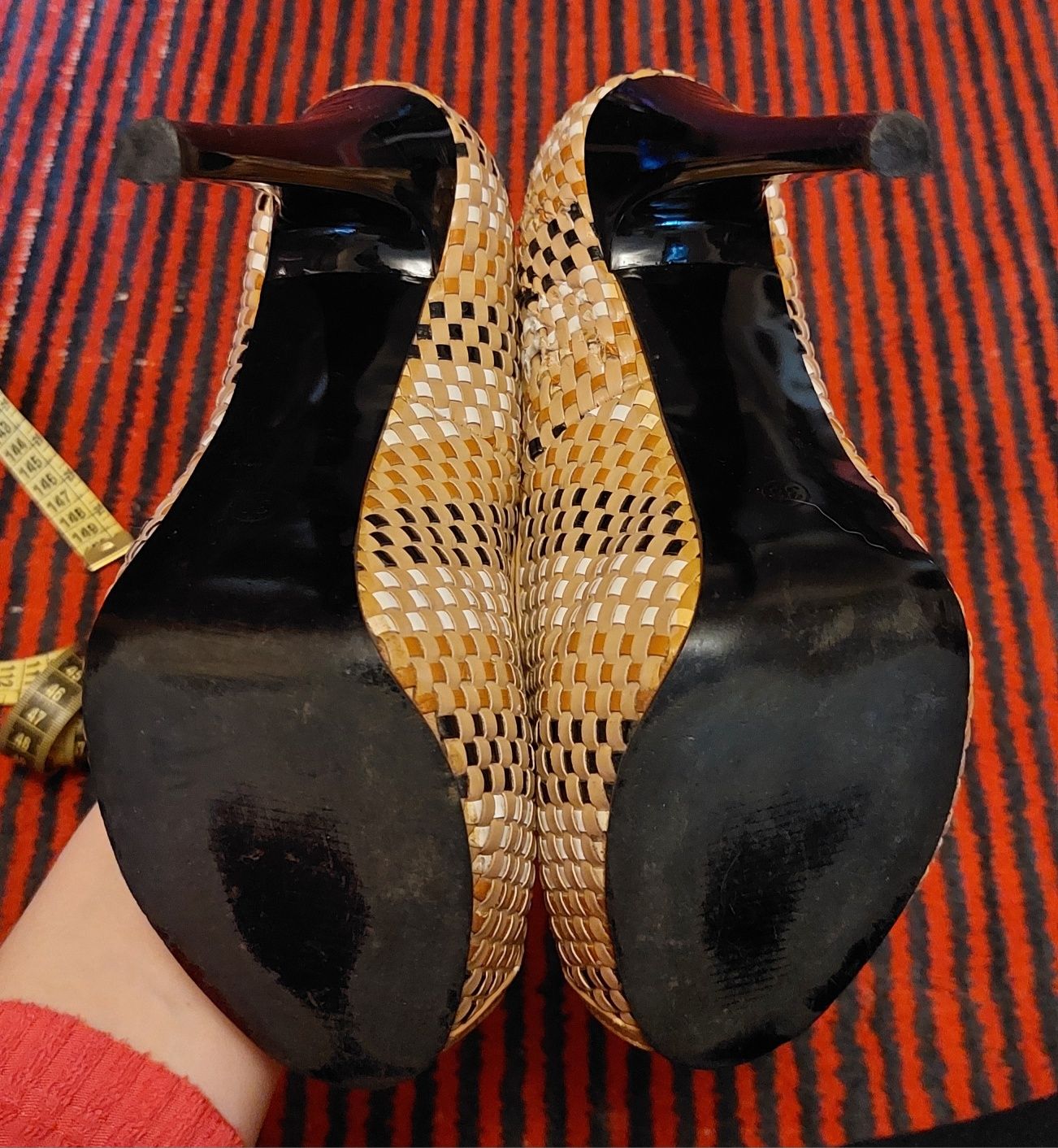 Туфли, босоножки, бежевые босоножки на высоком каблуке