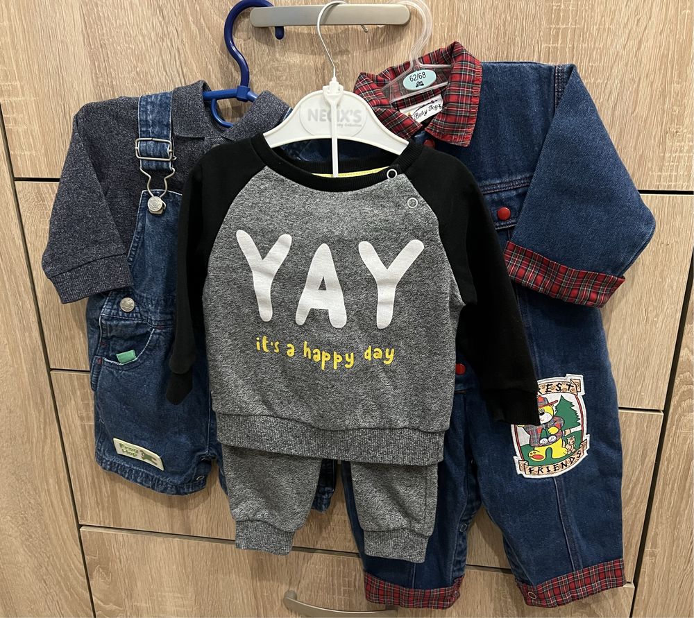 Одяг для хлопчика 6-9 м.,Костюм для хлопчика, primark та лонгслів поло