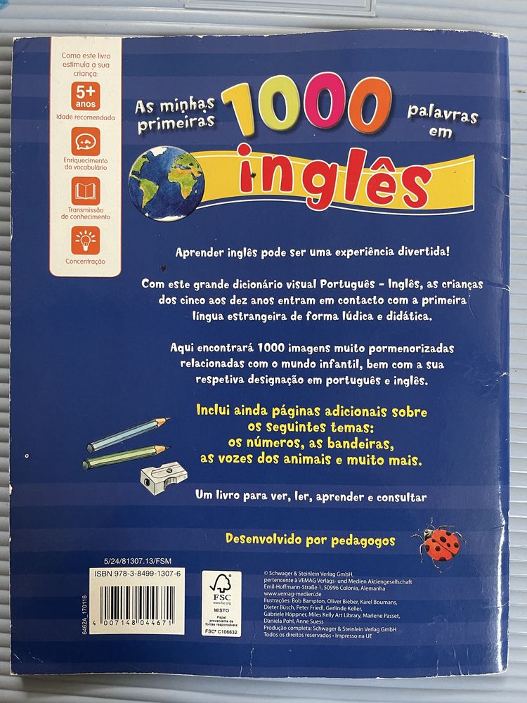 Livro de Inglês para crianças
