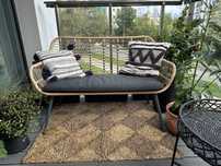 Ławka sofa ogrodowa rattanowa boho castorama Apolima