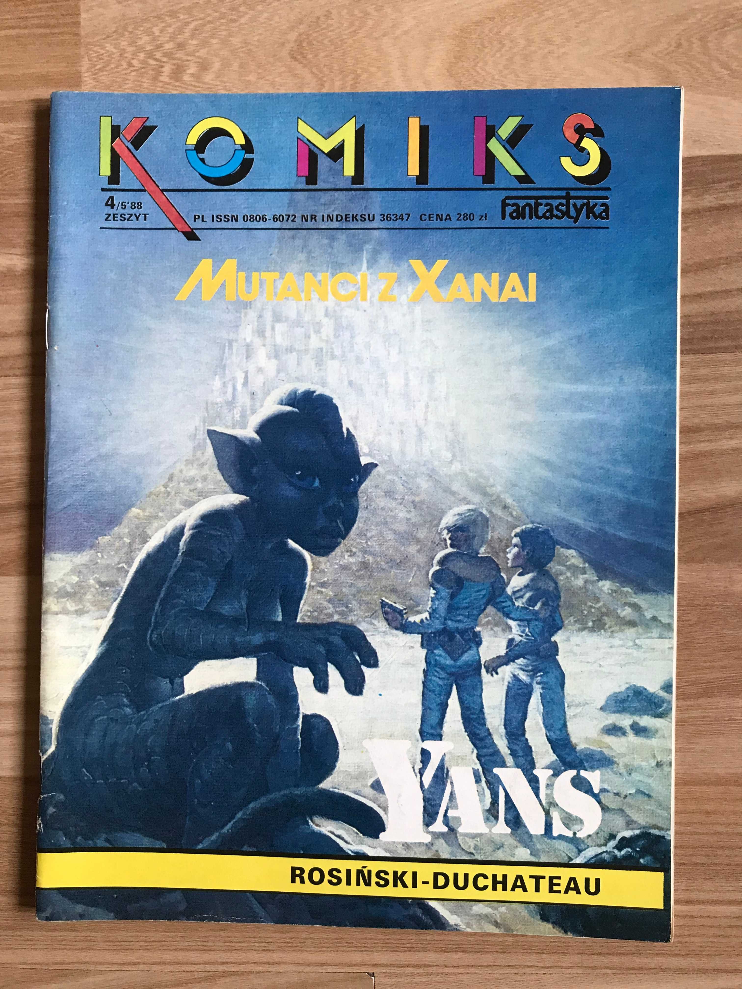 Komiks PRL 4/5 1988 Fantastyka YANS Mutanci z Xanai Rosiński Duchateau