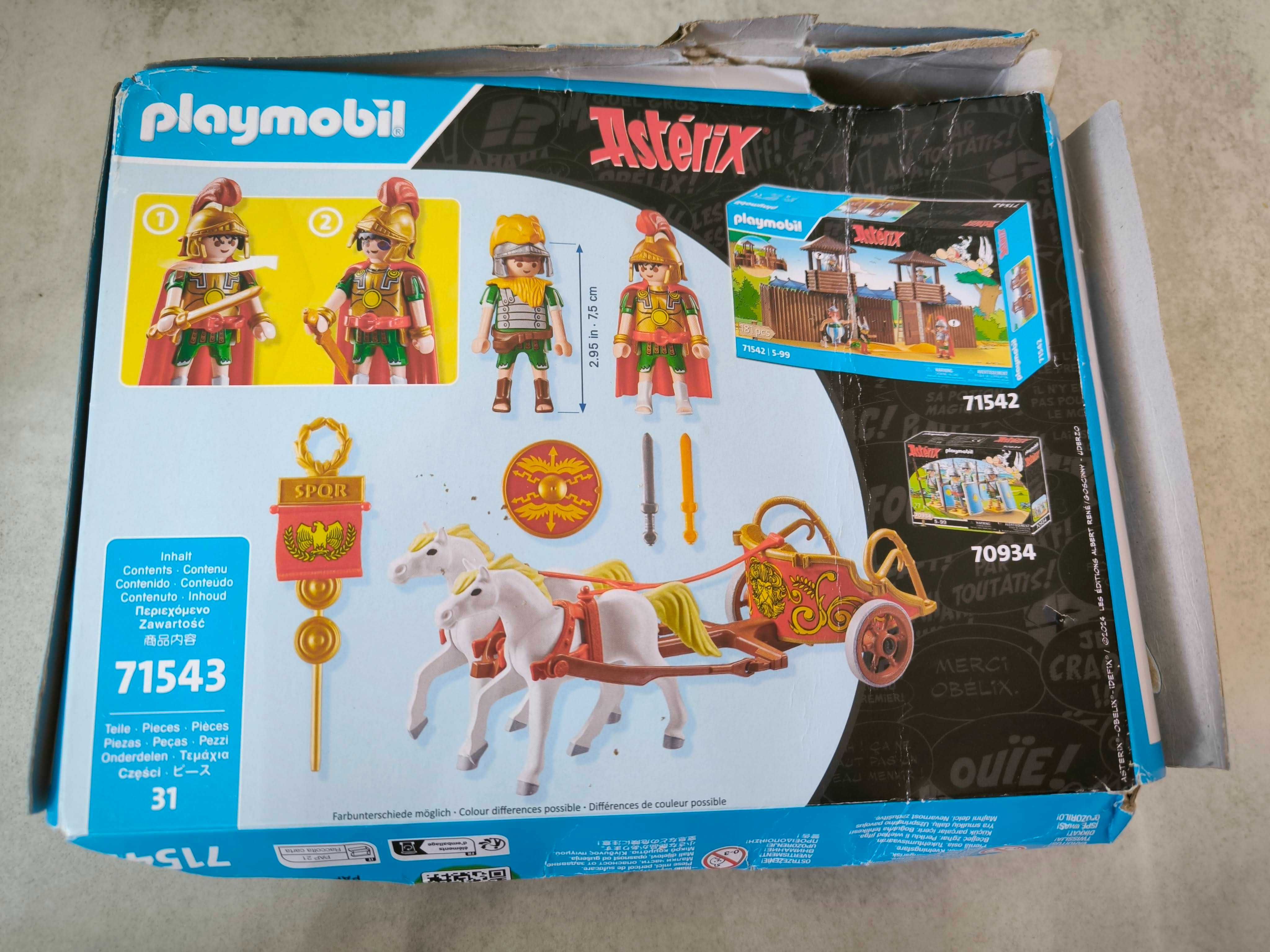 Playmobil Asterix: Rzymski rydwan 71543