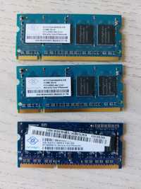 Memória 2GB DDR3 / 2GB DDR2 SODIMM