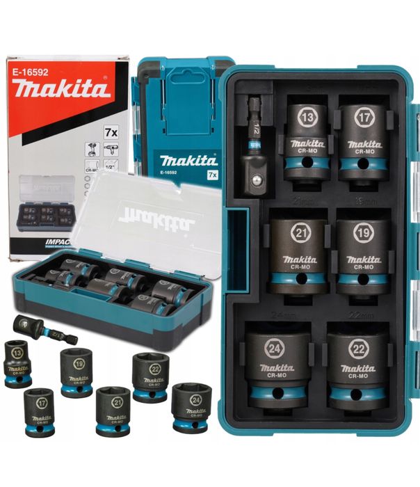 Zestaw Nasadek Udarowych MAKITA Impact Black, 7-częściowy