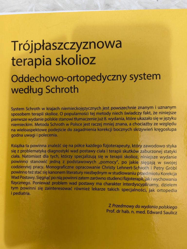 Trójpłaszczyznowa terapia skolioz - oddechowo-ortopedyczny system