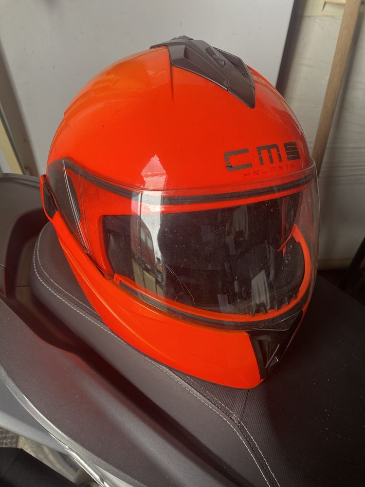 Capacete CMS laranja