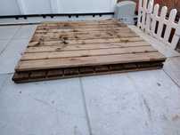 2 decks madeira pinho 1 m