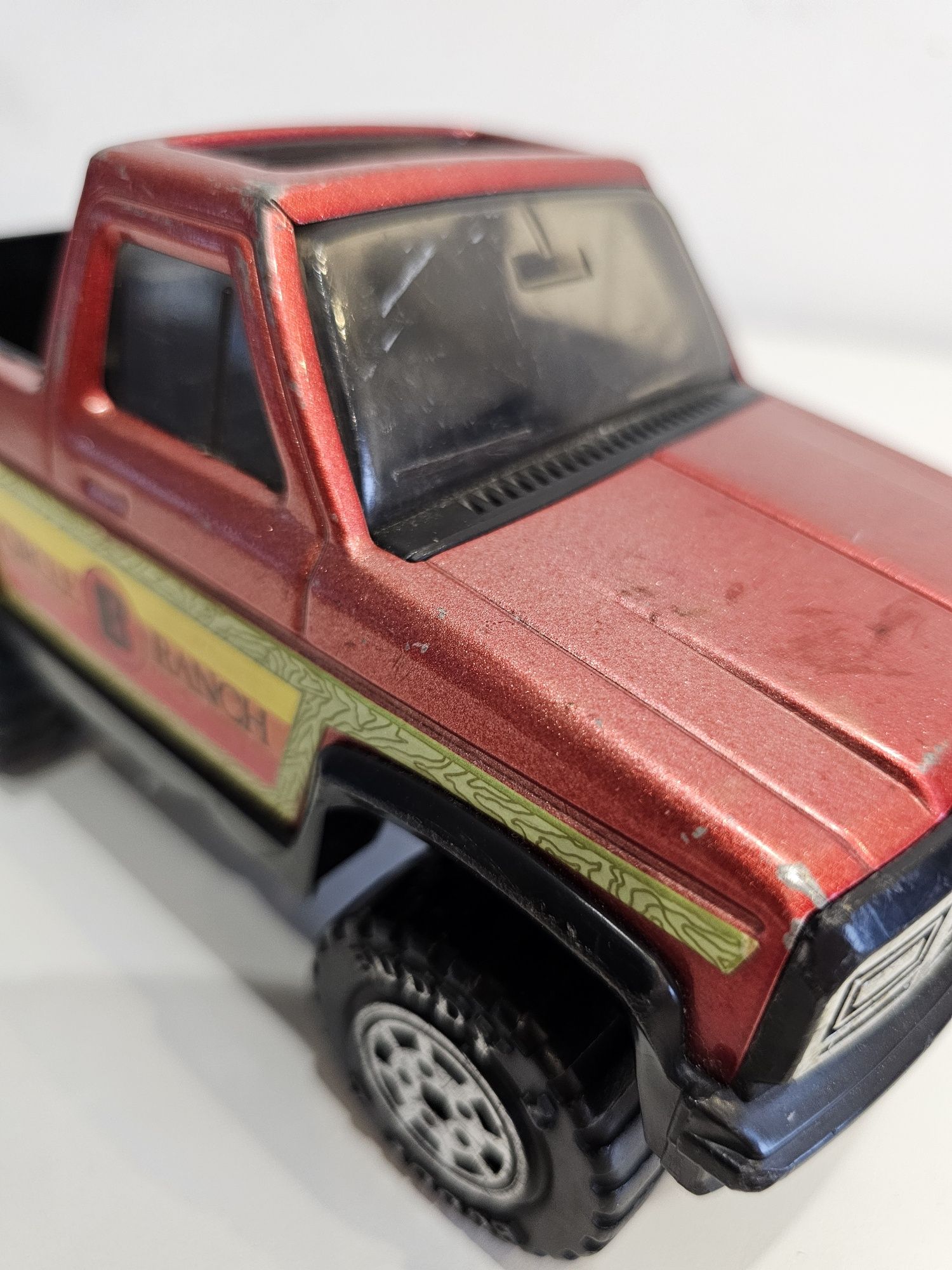 Pickup Truck vintage 1980s Buddy L 4x4 Red