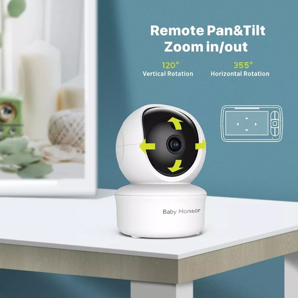 Видеоняня Baby Monitor SM 650  с поворотной камерой