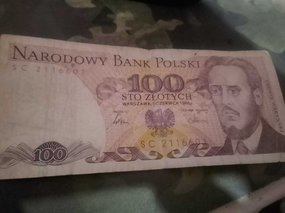 100 злотих польських 1986р.