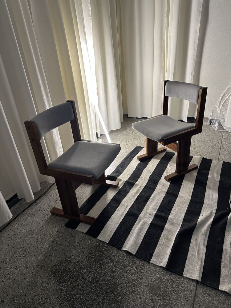 Duńskie krzesła teak design