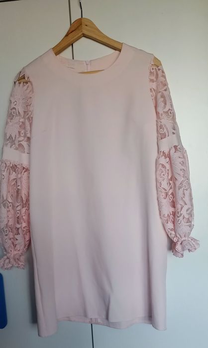 Sukienka pudrowy róż M