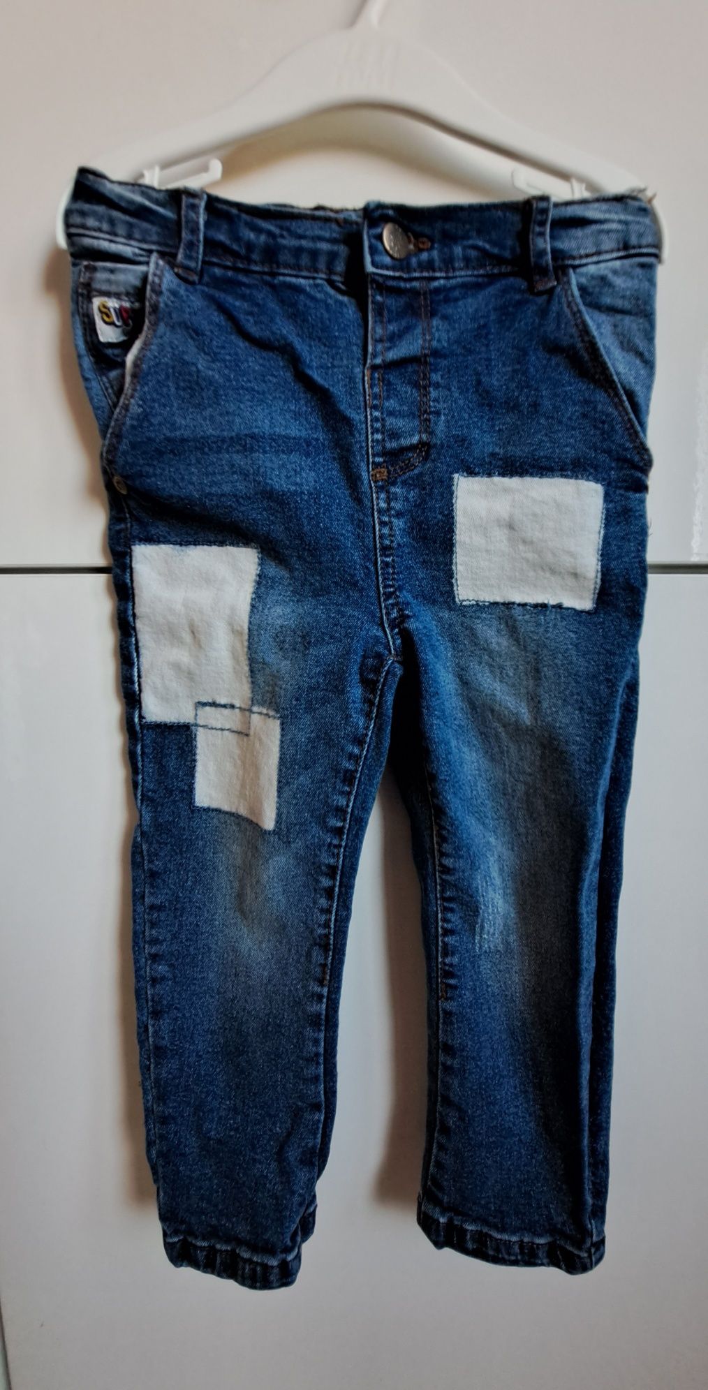 Spodnie chinosy jeansowe rozmiar 98 Pepco