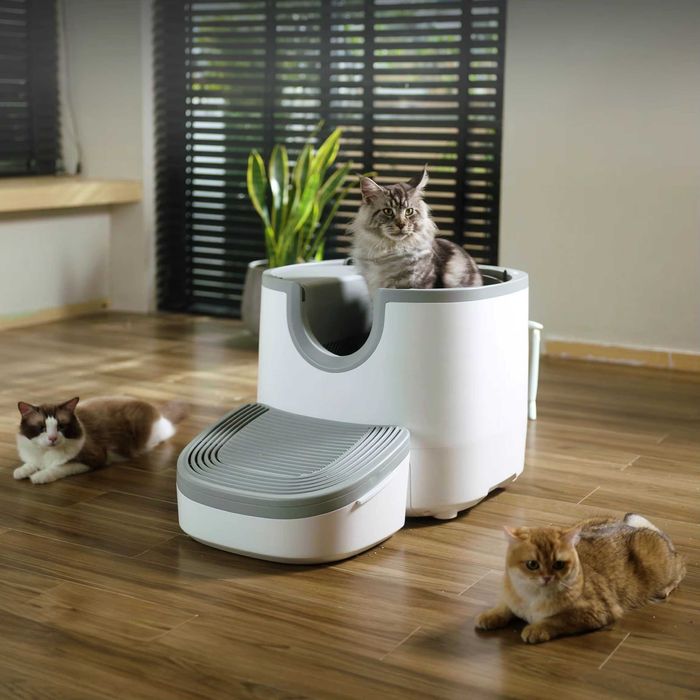 Inteligentna kuweta SAMOCZYSZCZĄCA z czujnikami bezpieczeństwa