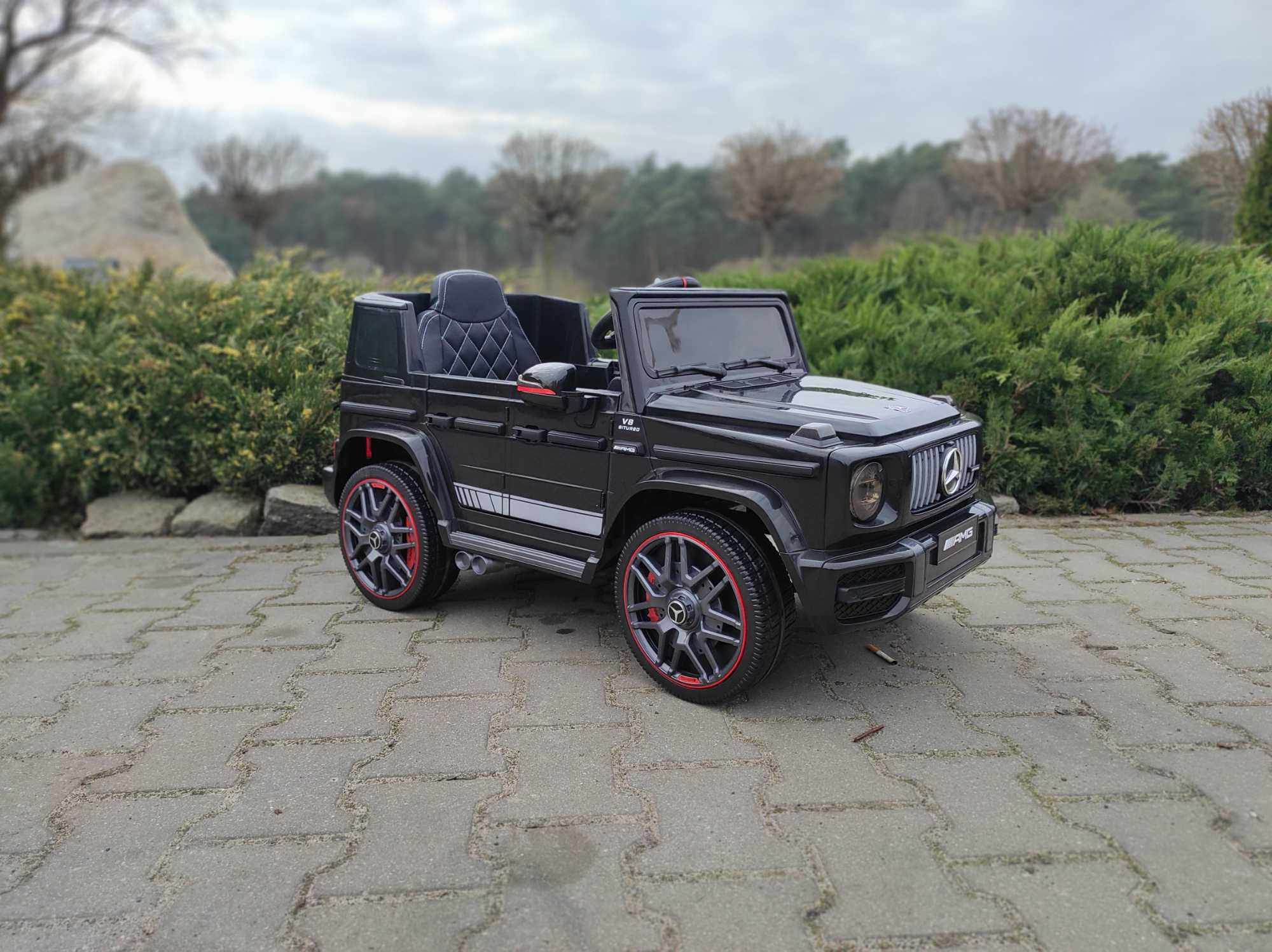 Auto Na Akumulator Mercedes G65 - Miękkie koła - Fotel Skórzany