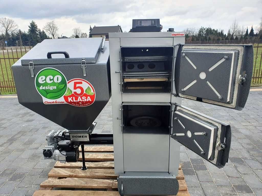 Kocioł piec kotły z podajnikiem EKOGROSZEK 35KW 300m2 5 KLASA Pleszew