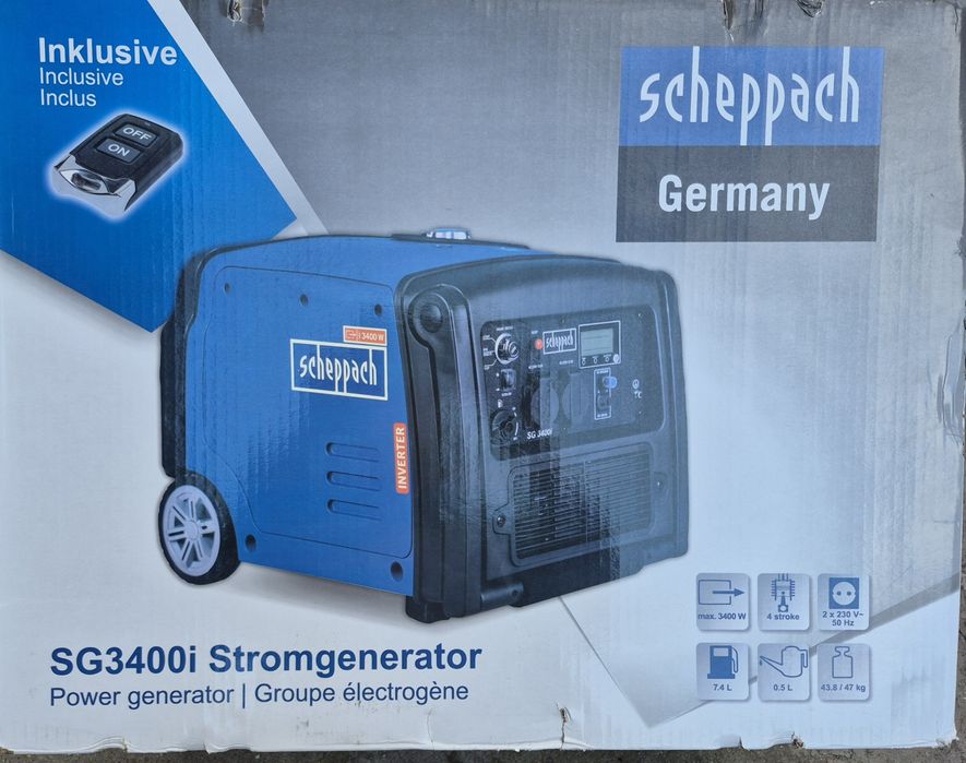Інверторний генератор Scheppach SG3400i