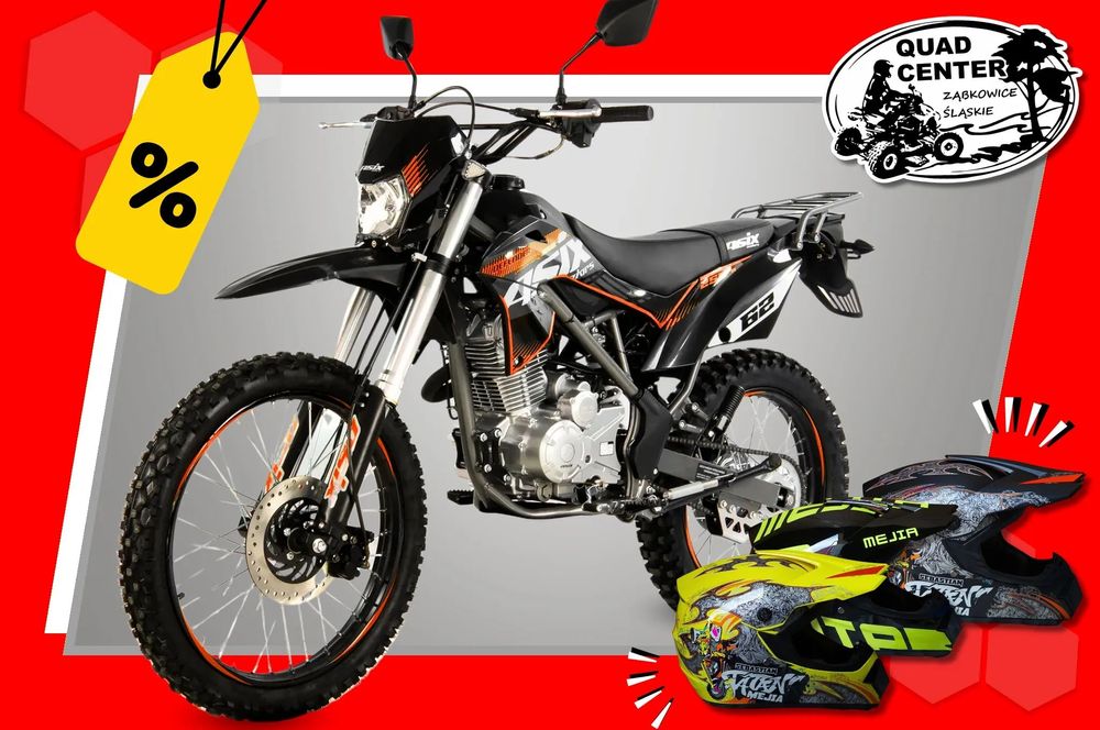 ASIX XB Cross ASIX XB-82 250cc Manula 4T KOŁA 21/18 cali EL. START Lampa