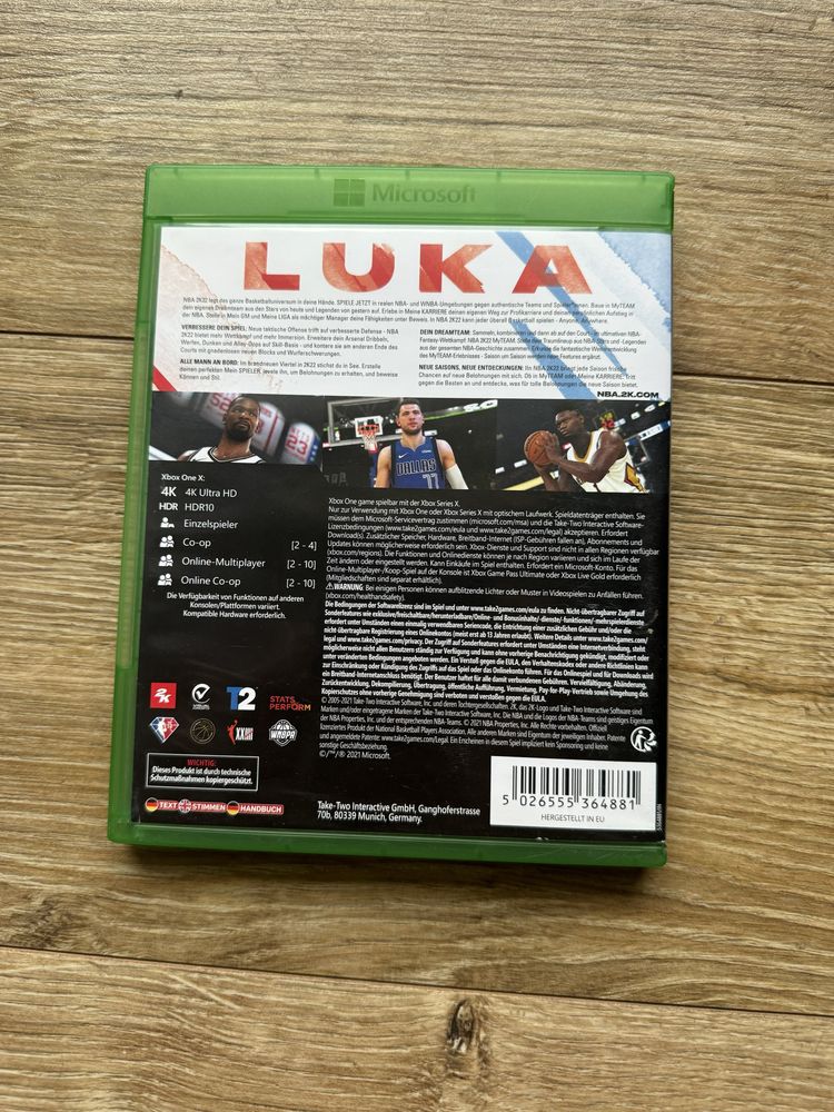 Gra NBA 2K22 2K 22 Xbox One S X Xbox Series X