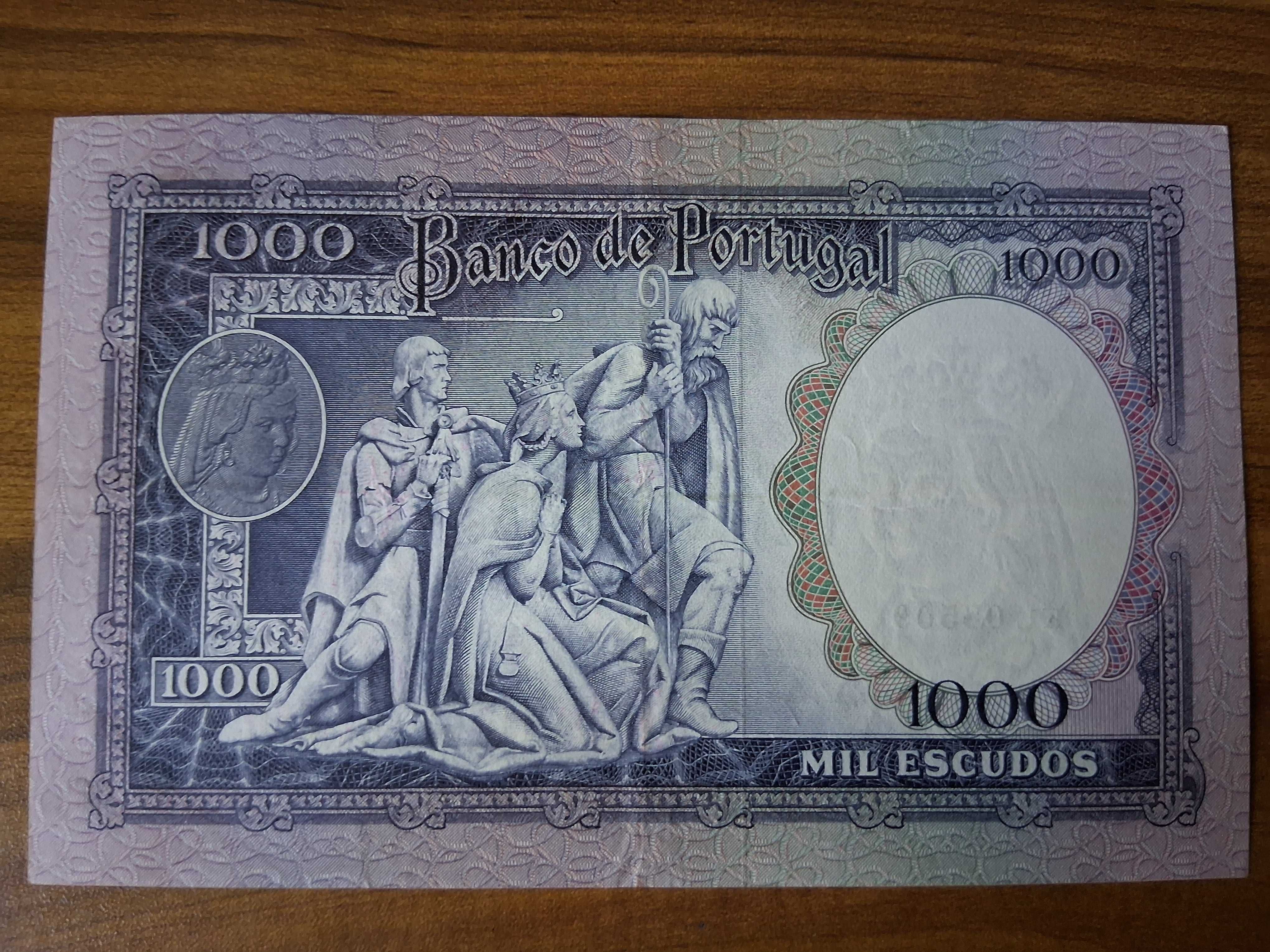 Nota de 1000 escudos D. Filipa de Lencastre de 1961