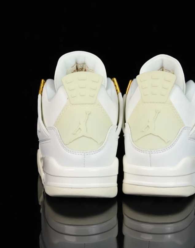 nowy Jordan 4 Retro Metallic Gold Moda rozmiar.38