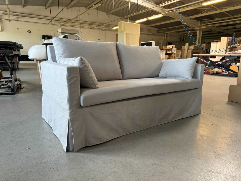 Sofa Paphos, mikrofibra szary, zdejmowany pokrowiec, DARMOWA DOSTAWA!