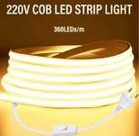 Tasma LED COB 220w / 16 metrow / 6000k / nowe