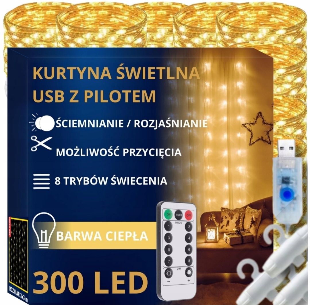 Kurtyna świetlna led