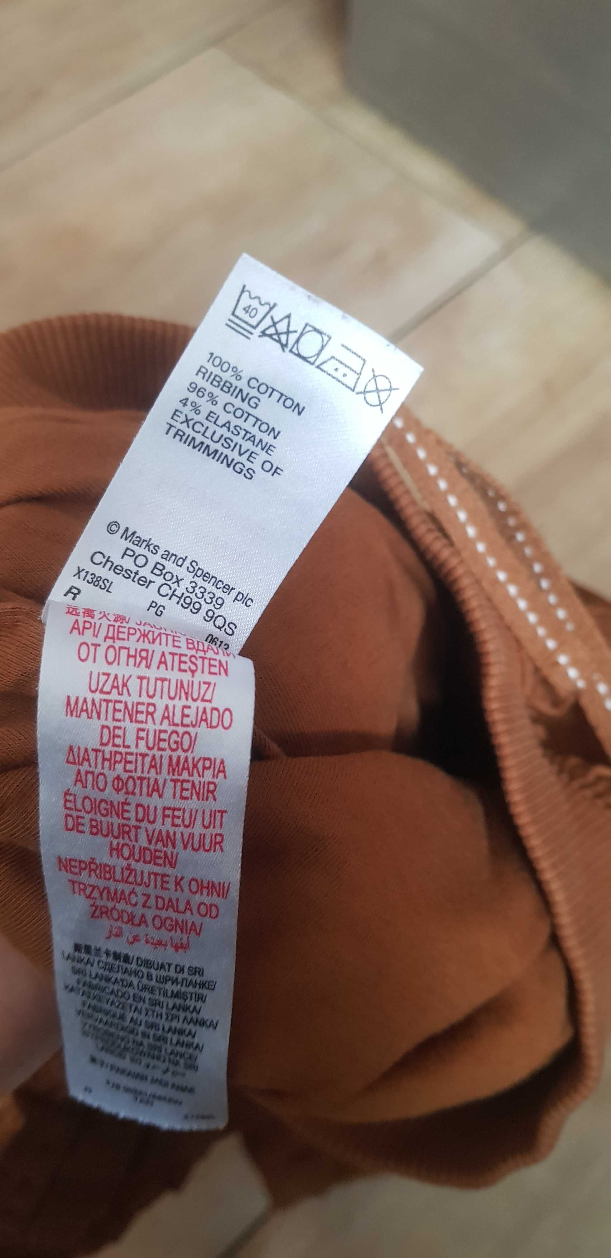 Spodnie ocieplane dla chłopca m&s bawełna