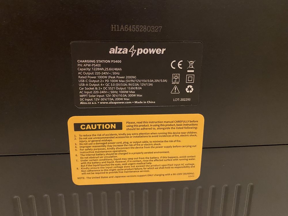 Зарядна станція Alza Power Station 2000W 1228Wh