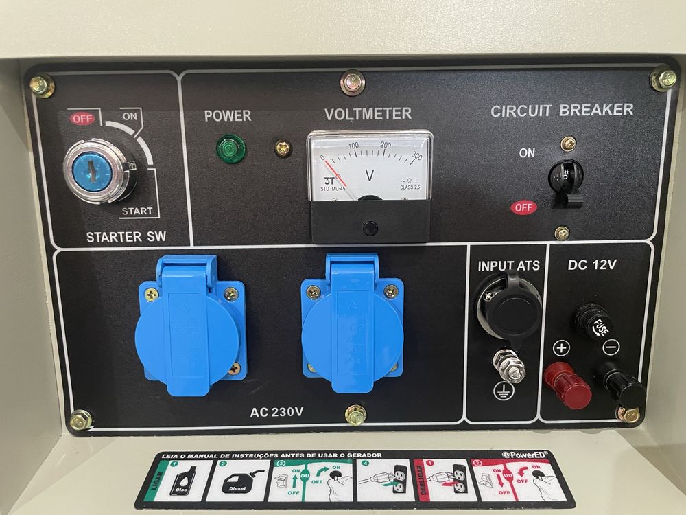 Gerador a diesel silencioso monofasico