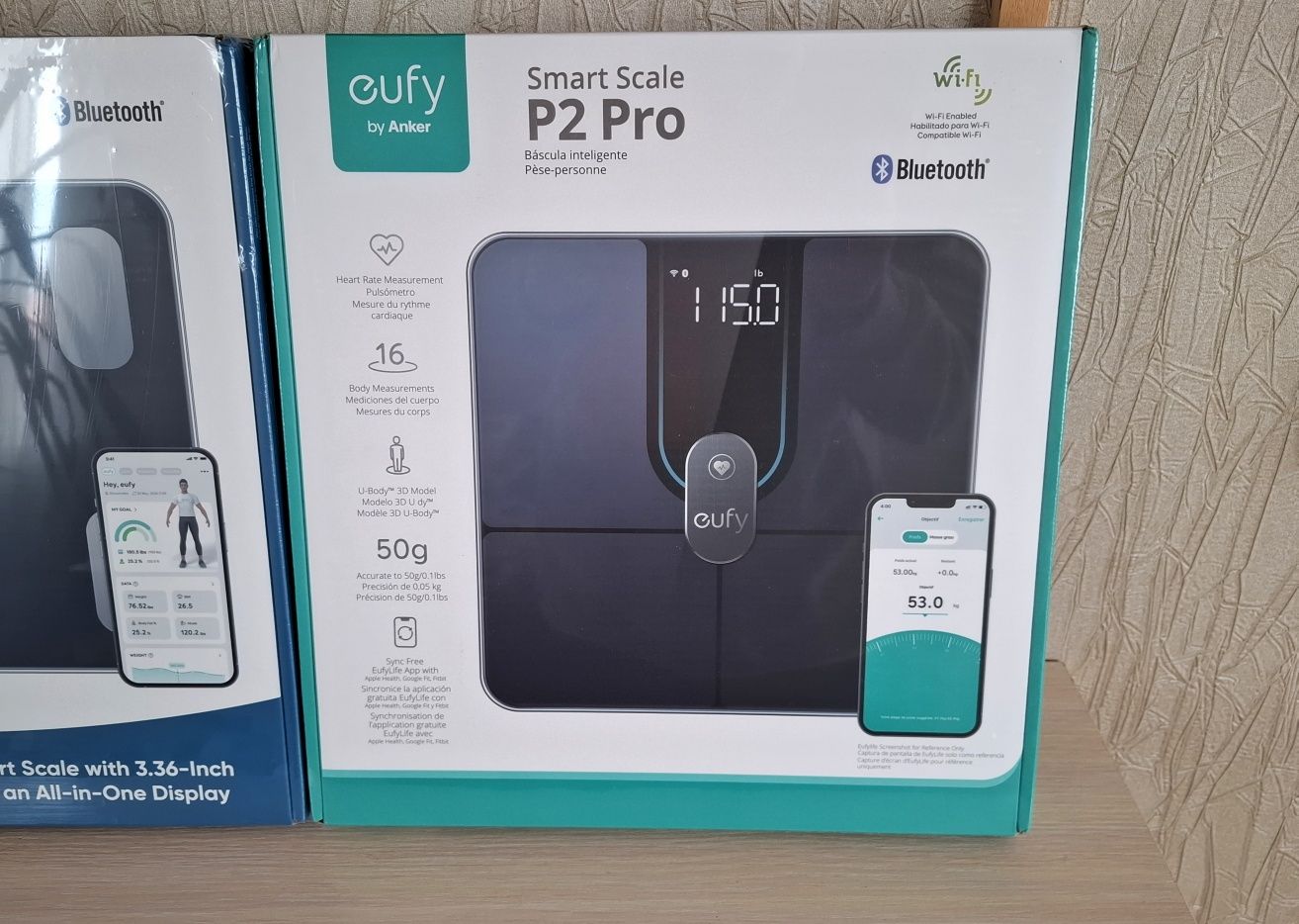 Цифрові смарт ваги Anker Eufy P2 ProРозумні ваги, 16 показників.Wi-Fi