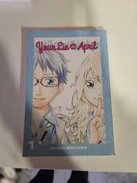 Your Lie In April - Volume 1 - Livro Como Novo