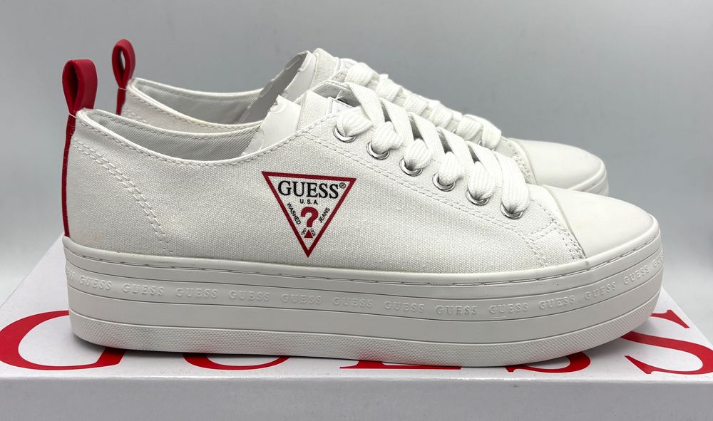 ‼️Nowe oryginalne trampki GUESS Birgs białe 37 AZ206 tenisówki damskie