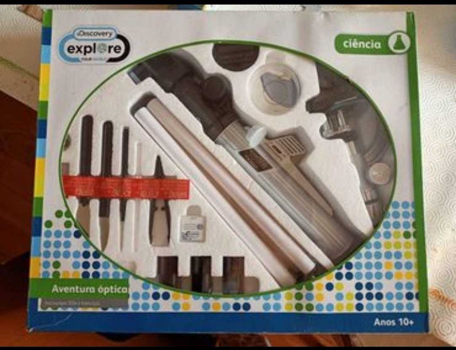 Discovery aventura optica         ( telescópio + microscópio) novo