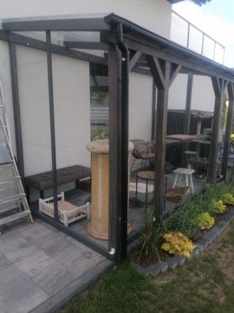 Wiata zadaszenie tarasu garaż taras daszek dach nad tarasem altana