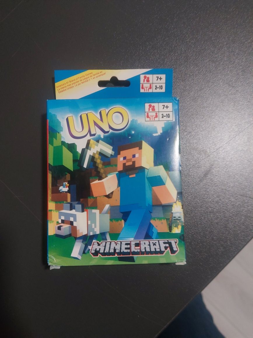 Nowe Karty Uno Minecraft i Uno Flip