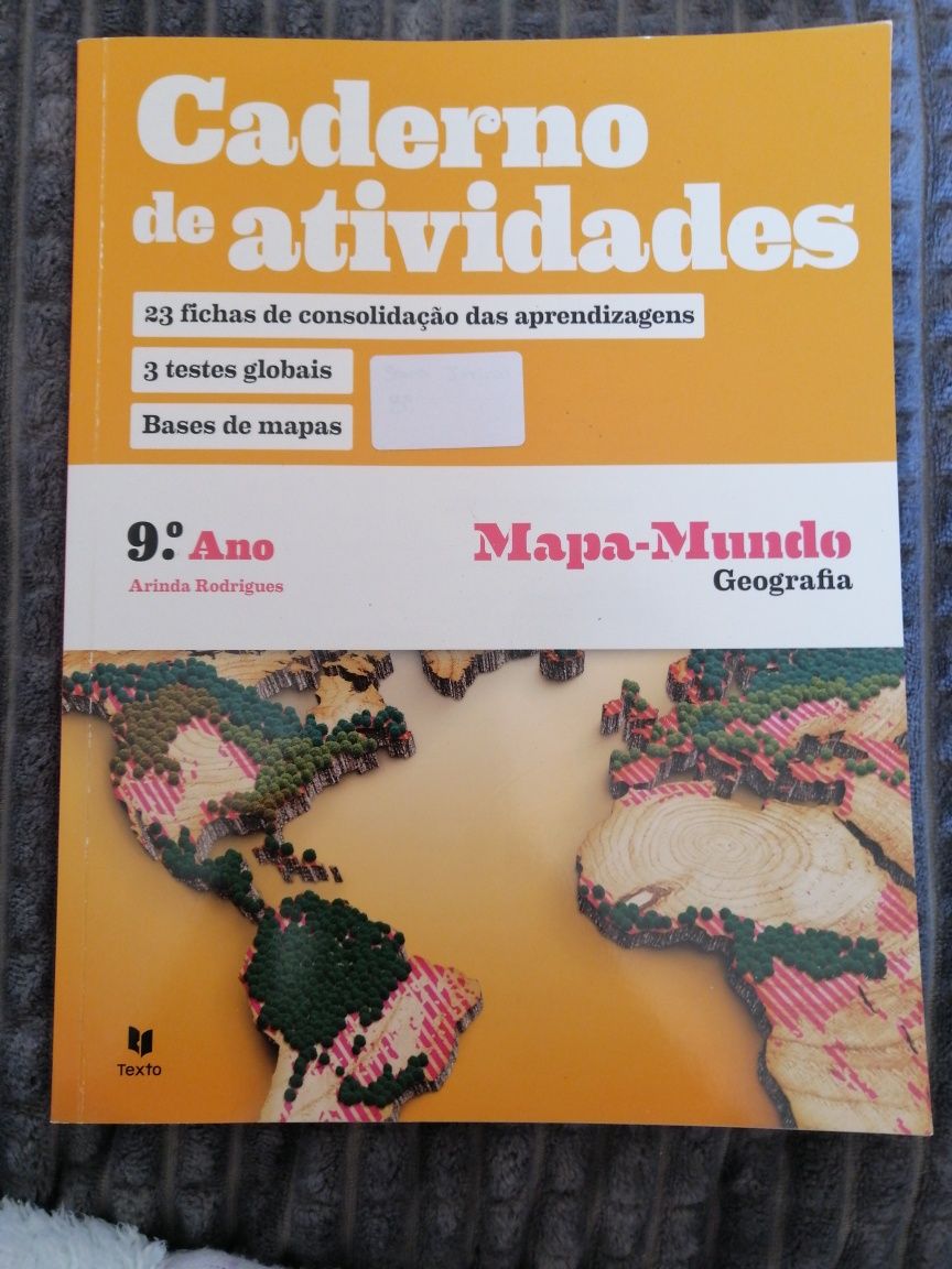 Cadernos de atividade - Geografia 9°ano( mapa-mundo) 2 em 1*