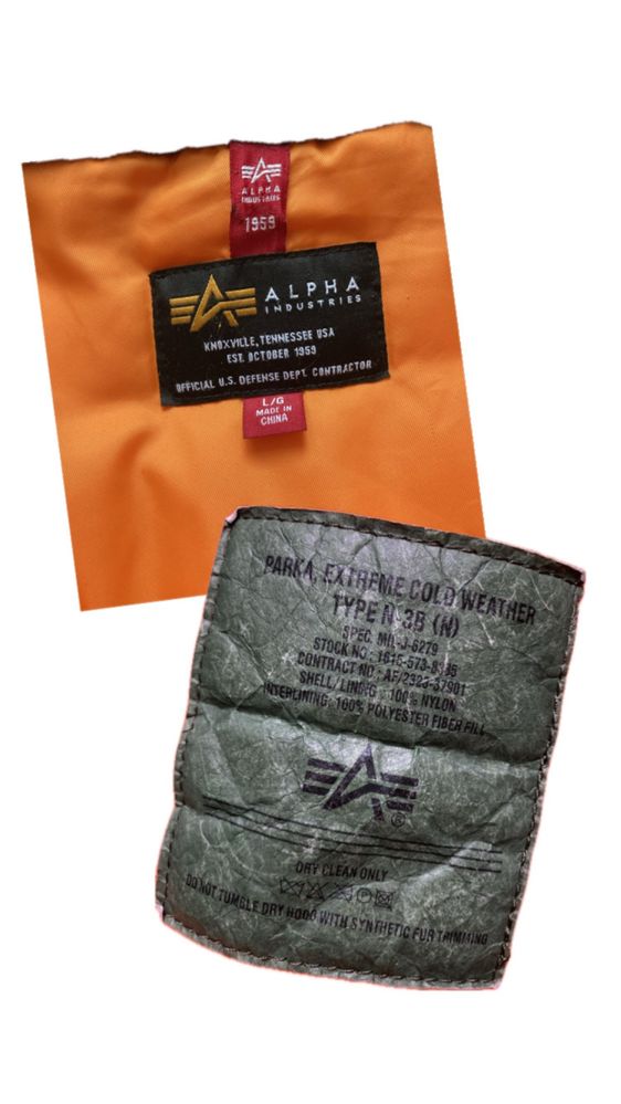 Куртка Alpha Industries PARKA N3B VF