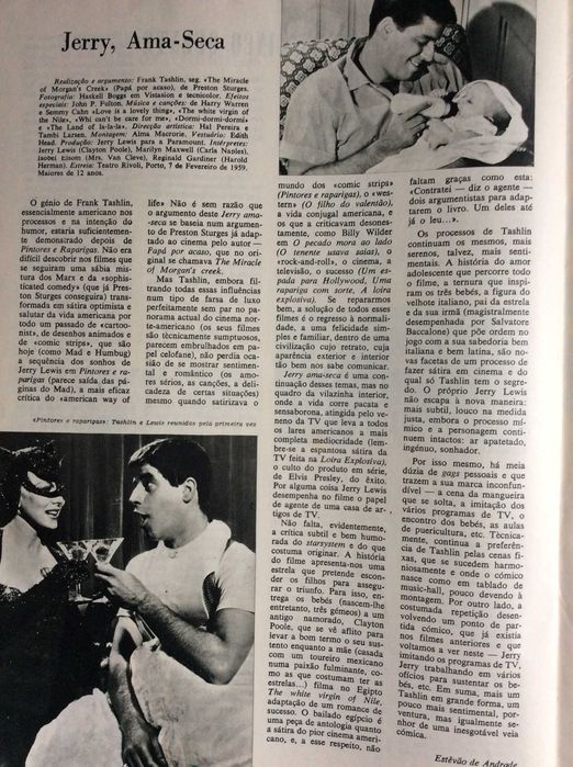 Filme, Revista Mensal de Cinema, Abril de 1959.