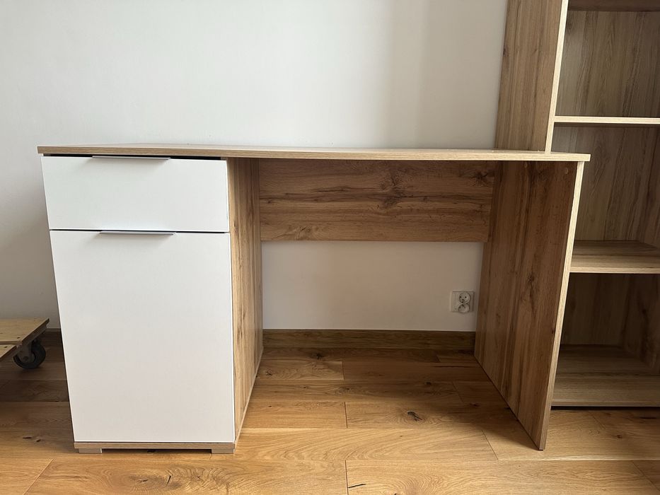 Biurko Zele i regał Zele BRW + fotel do biurka gratis