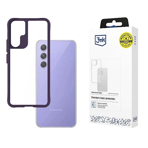 Etui 3mk Satin Armor Case+ Purple na Samsung Galaxy A54/5G - przezrocz