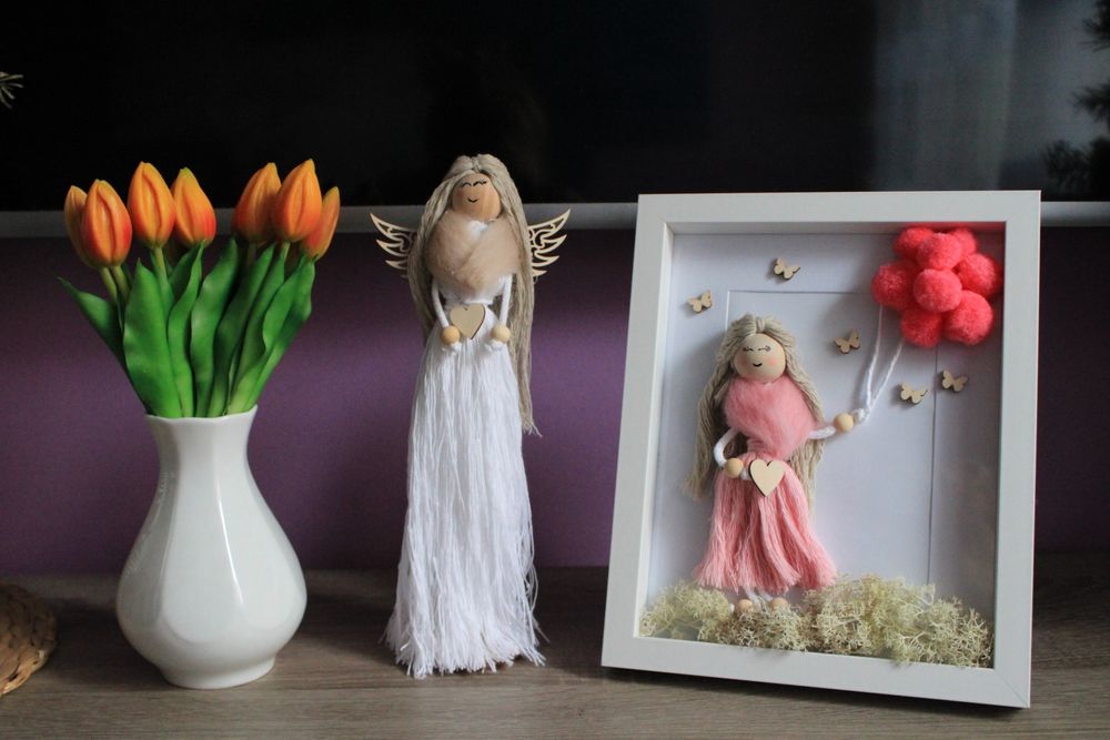 Laleczka  w ramce /Anioł w ramce