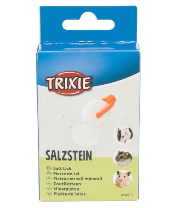 Trixie sól dla gryzoni z uchwytem 2szt