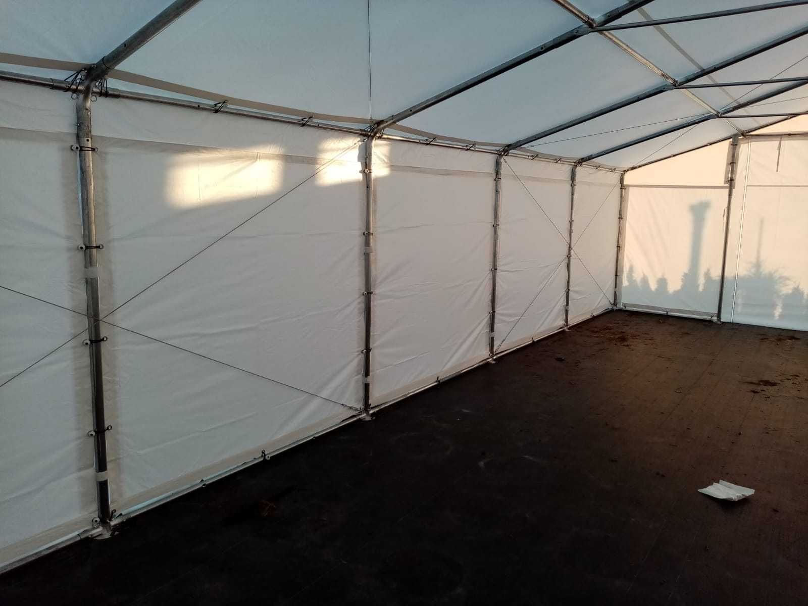 Namiot Magazynowy BIAŁY 4x10x2m Namiot Handlowy Namiot Przemysłowy