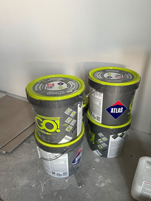 Gotowa gładź szpachlowa pod wałek Atlas GO! 25 kg OKAZJA